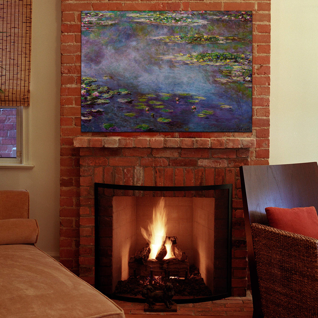 Water Lilies, 1906 02 By Claude Monet Canvas Prints Wrapped Gallery Wall Art | Stretched and Framed Ready to Hang