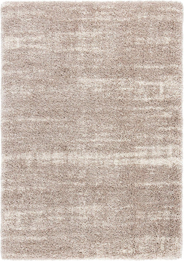 Hudson Shag Square Rug 7', Plush Ivory & Beige SGH204A