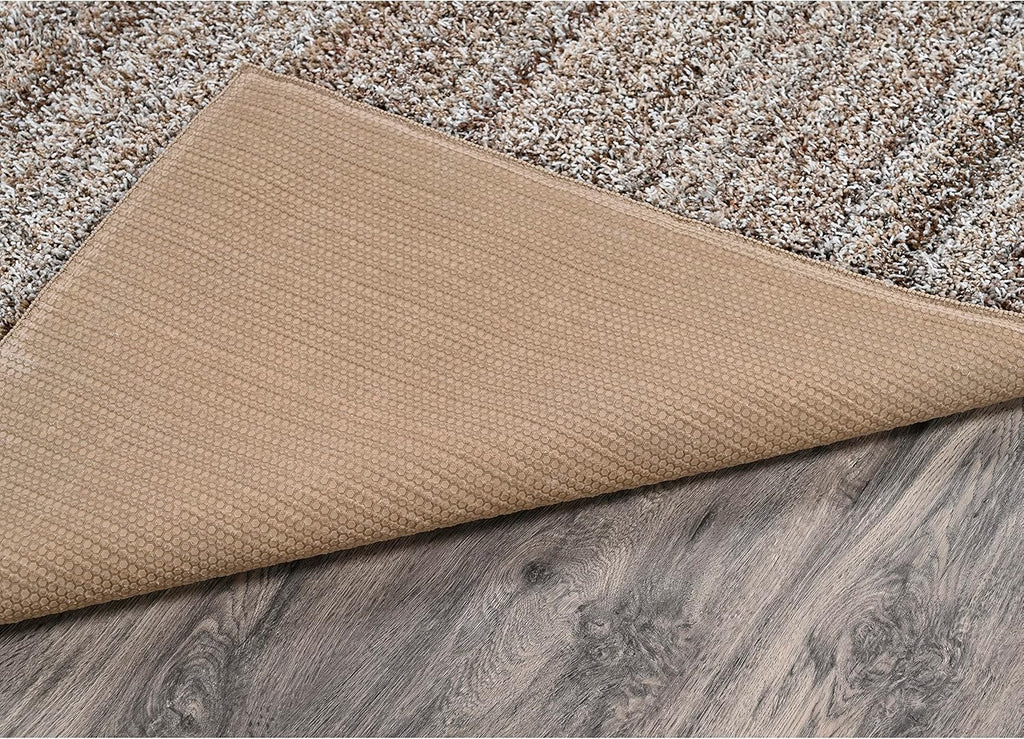 Striped Shag Non-Slip Recycled Multi-Color Area Rug - Modern, Stain-Resistant, Ideal s & High-Traffic Areas