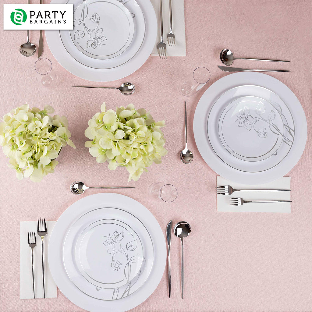 13-Inch Charger Plates - 16 Pack, White, Heavy-Duty Disposable Chargers for Elegant Dining - Ideal for Weddings and