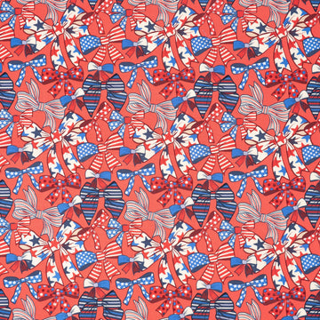 Fabrics, 100% Cotton Quilt and Crafting Fabric for Sewing 44 inch Wide USA Ribbons Cut by the Yard