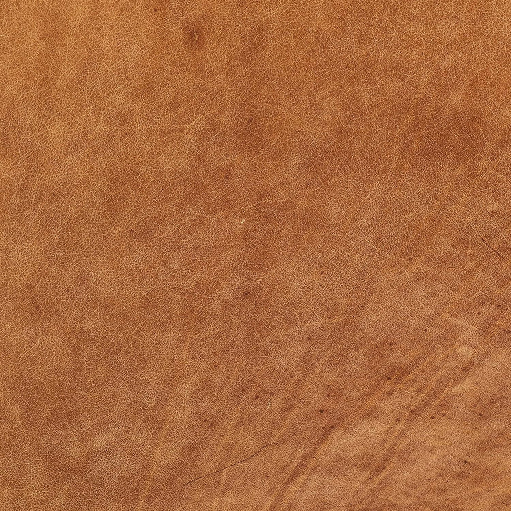 Turin Ottoman in Full-Grain Pure-Aniline Dyed Italian Tanned Leather in Cognac Tan