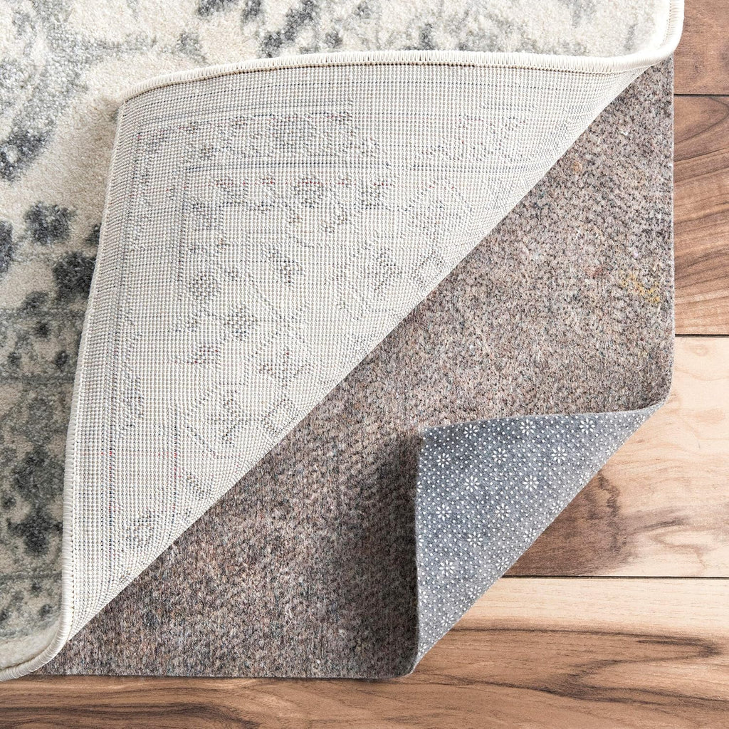 Brody Grey Solid Power Loomed Area Rug Pad, 9' x 12' - Set of 108