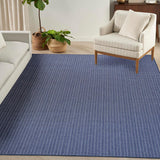 Home Horizon Indoor/Outdoor Navy 8' x 10' Area Rug - Easy Clean, Non Shedding, Bed Room, Living Room