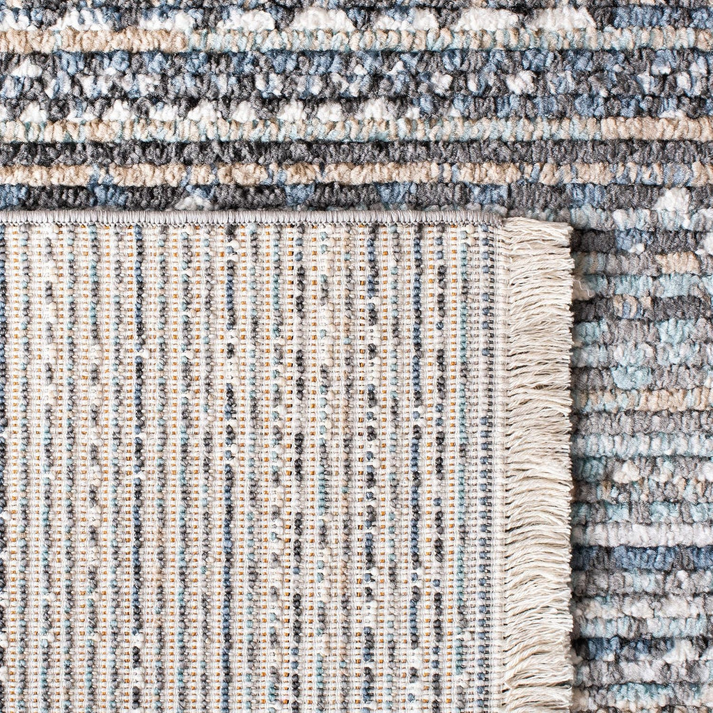 Sedona Collection Accent Rug, Dark Grey & Ivory, Moroccan Boho Tribal Design, Non-Shedding & Easy Care
