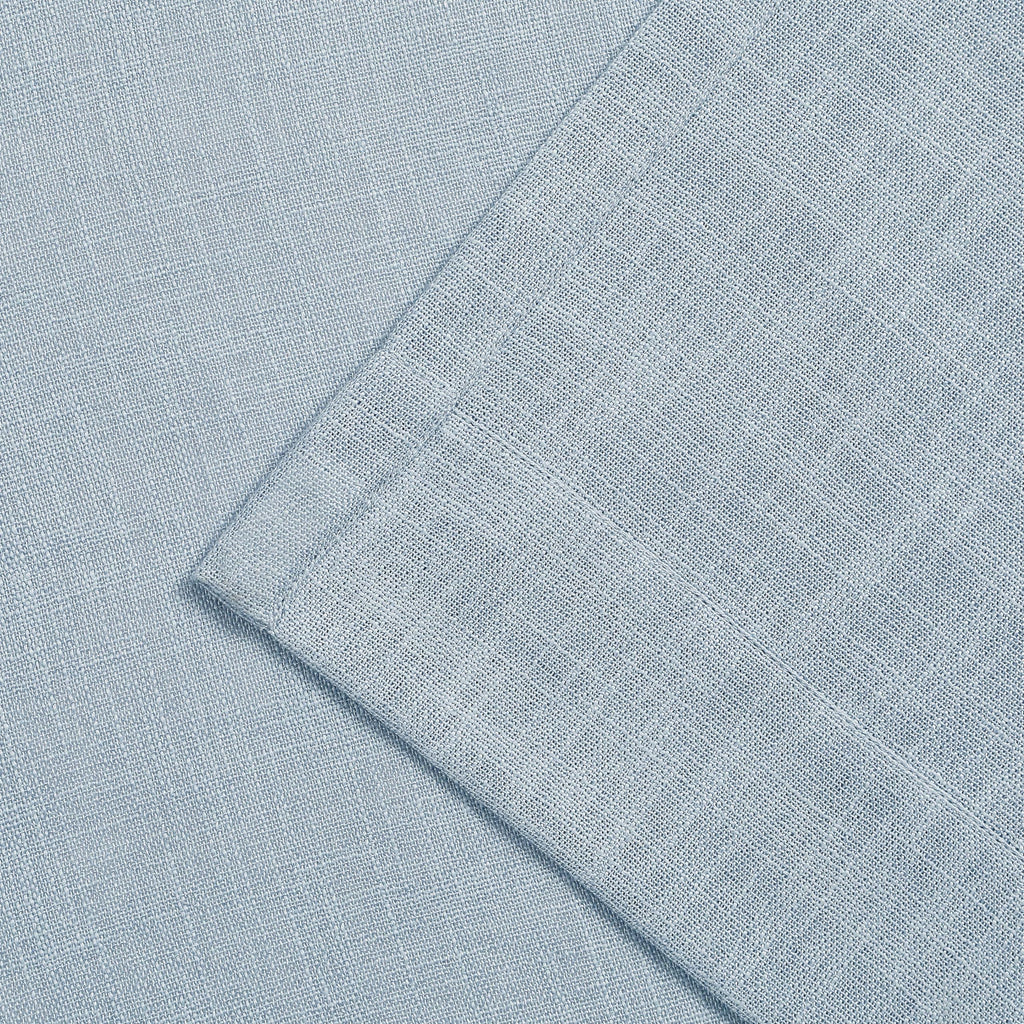 Dusty Blue Bailey Pinch Pleat Semi Sheer Curtains 108 Inches Long