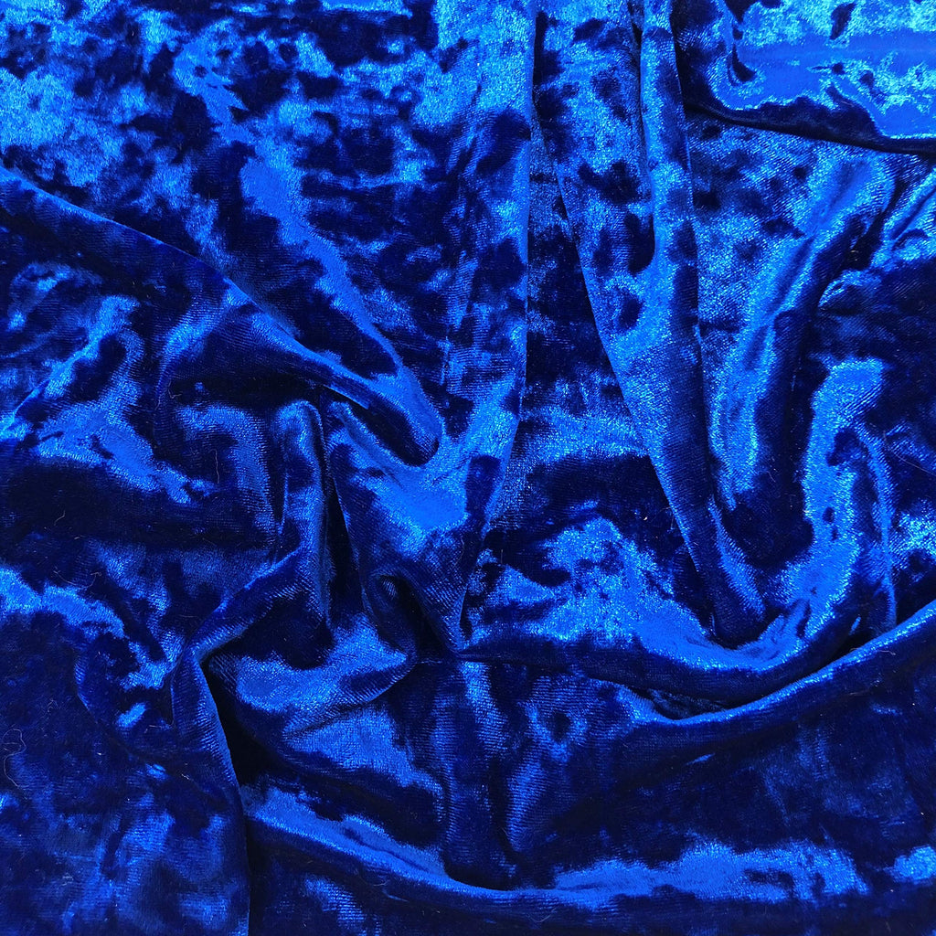 Crushed Solid (Royal Blue) by Elotex International Fabric