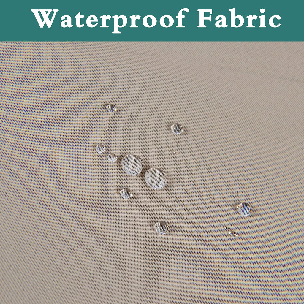 Waterproof Indoor/Outdoor Curtains - Thermal Insulated, Sun Blocking Blackout Curtains, Porch, Living Room, Pergola