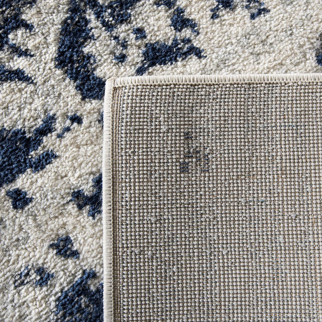 Madison Square Rug 4', Cream & Navy MAD603D