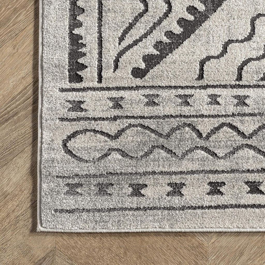 Spencer Aztec Trellis Area Rug, Ivory