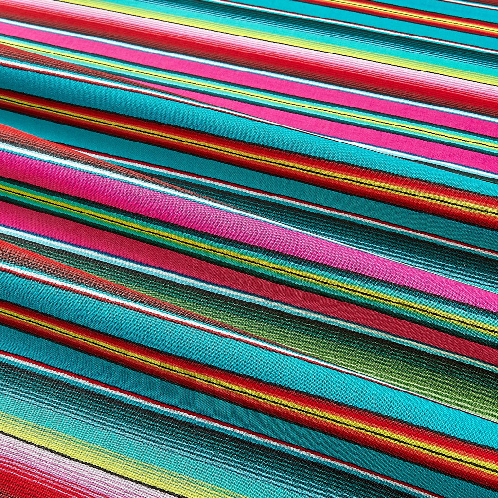 Fiesta Serape Stripe Fuschia, Fabric by the Yard
