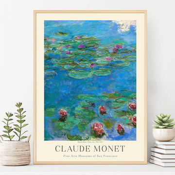 Claude Monet Prints, Museum Gallery Exhibition Poster, Art Works, Poster Vintage Print, Home Office Wall-Decor
