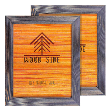 8.5 x 11 Wooden Rustic Picture Frames, Set of 2 for Diploma Documents and Certificates Wall Mounting Desktop