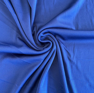 Interlock Jersey Lining Fabric Lightweight Polyester Kint Stretch 60'' Wide (Navy Blue)