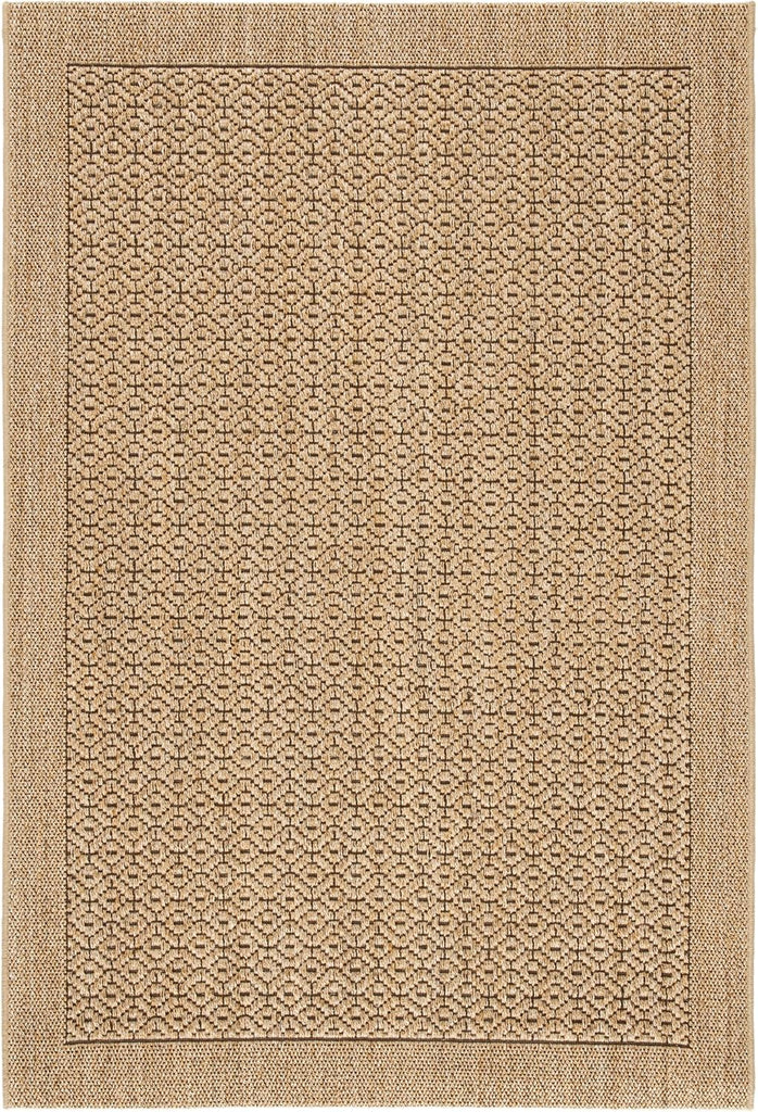 Palm Beach Collection Accent Rug - 4' x 6', Natural, Sisal Design, Non-Shedding & Easy Care, Ideal for High Traffic