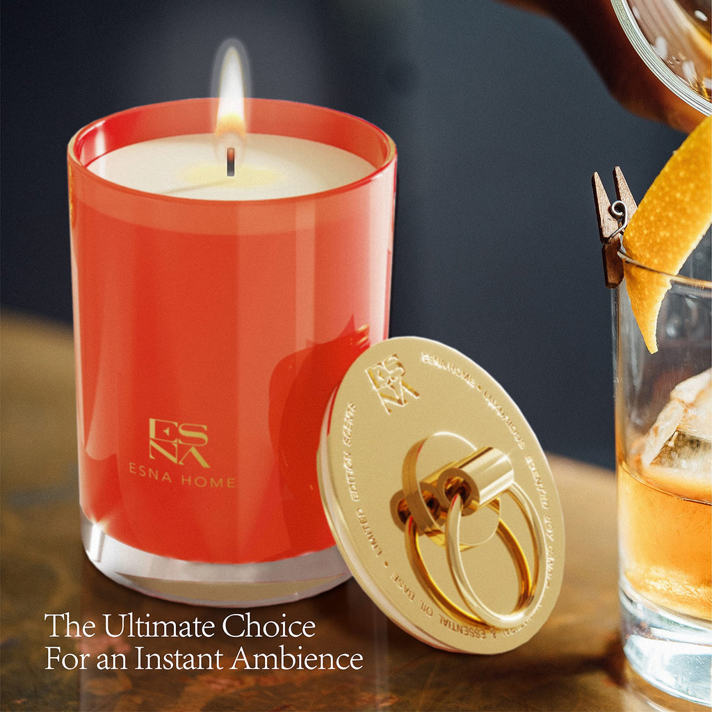 Luxury Highly Scented Soy Candle Natural Lavender Essential Oils Aromatherapy Candles for Relaxation Unique Gifts for