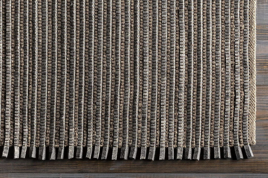 Maidsville Wool Living Room, Bedroom Area Rug - Striped Plain - Traditional Transitional Modern Contemporary