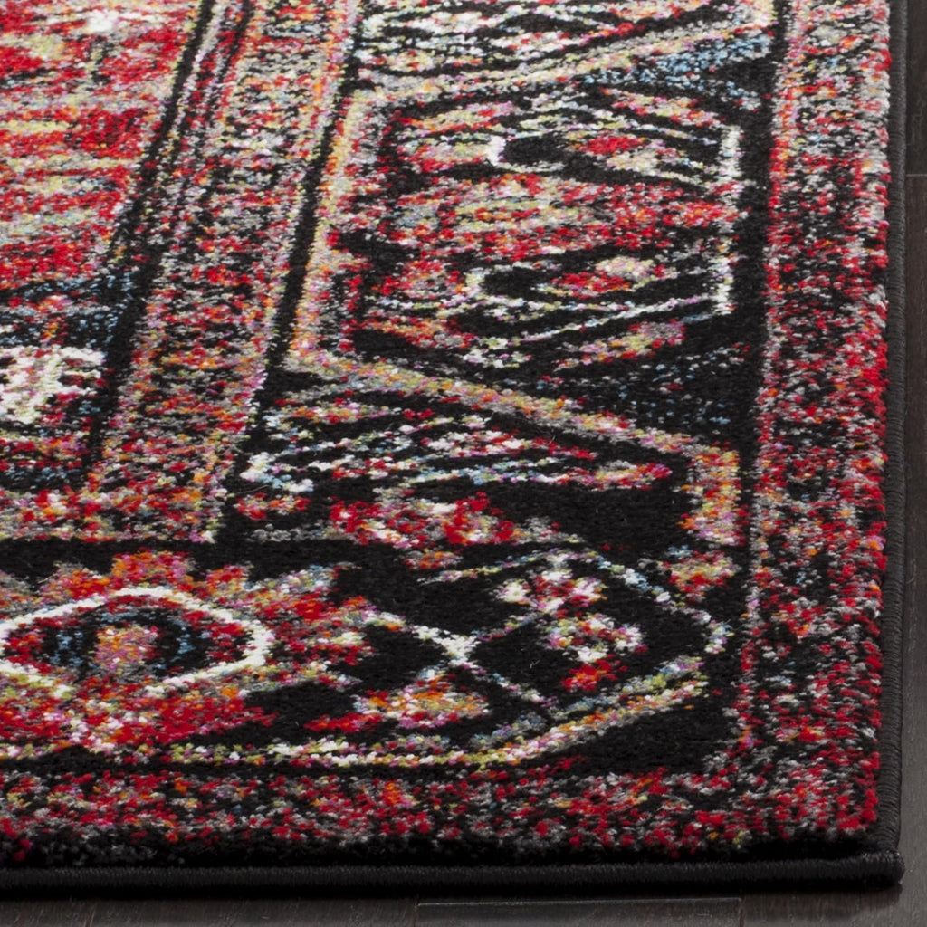 Vintage Hamadan Area Rug - 9' x 12', Red & Multi, Oriental Traditional Persian Design, Non-Shedding & Easy Care