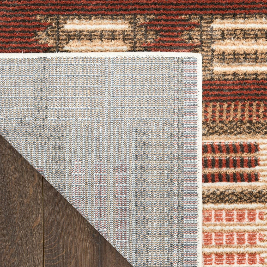 Home Nordic Rust 2' x 6' Area Rug - Easy Clean, Non Shedding, Bed Room, Living Room, Dining Room, Kitchen (6' Runner)