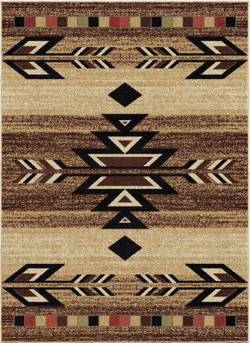 Rustic Lodge, Southwestern Area Rug, Multi 7611