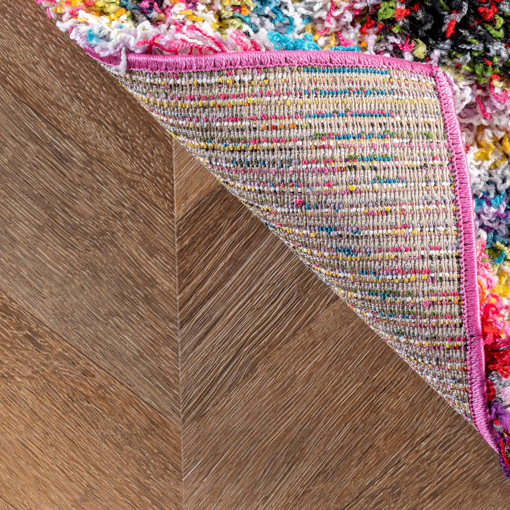 Kindra Multicolor Abstract Power Loomed Area Rug, 8' Square