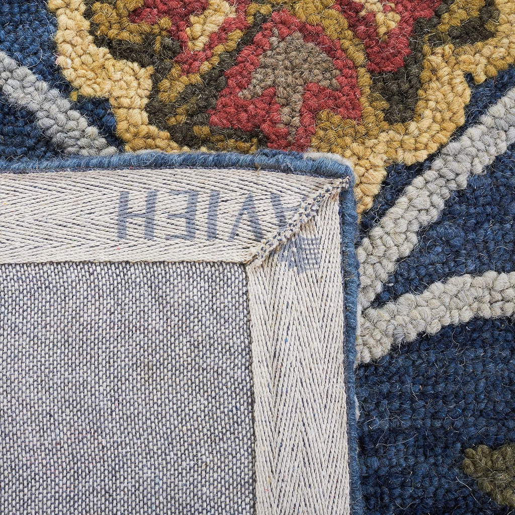 Blossom 12' x 15' Navy/Multi Handmade Premium Wool Dining Area Rug
