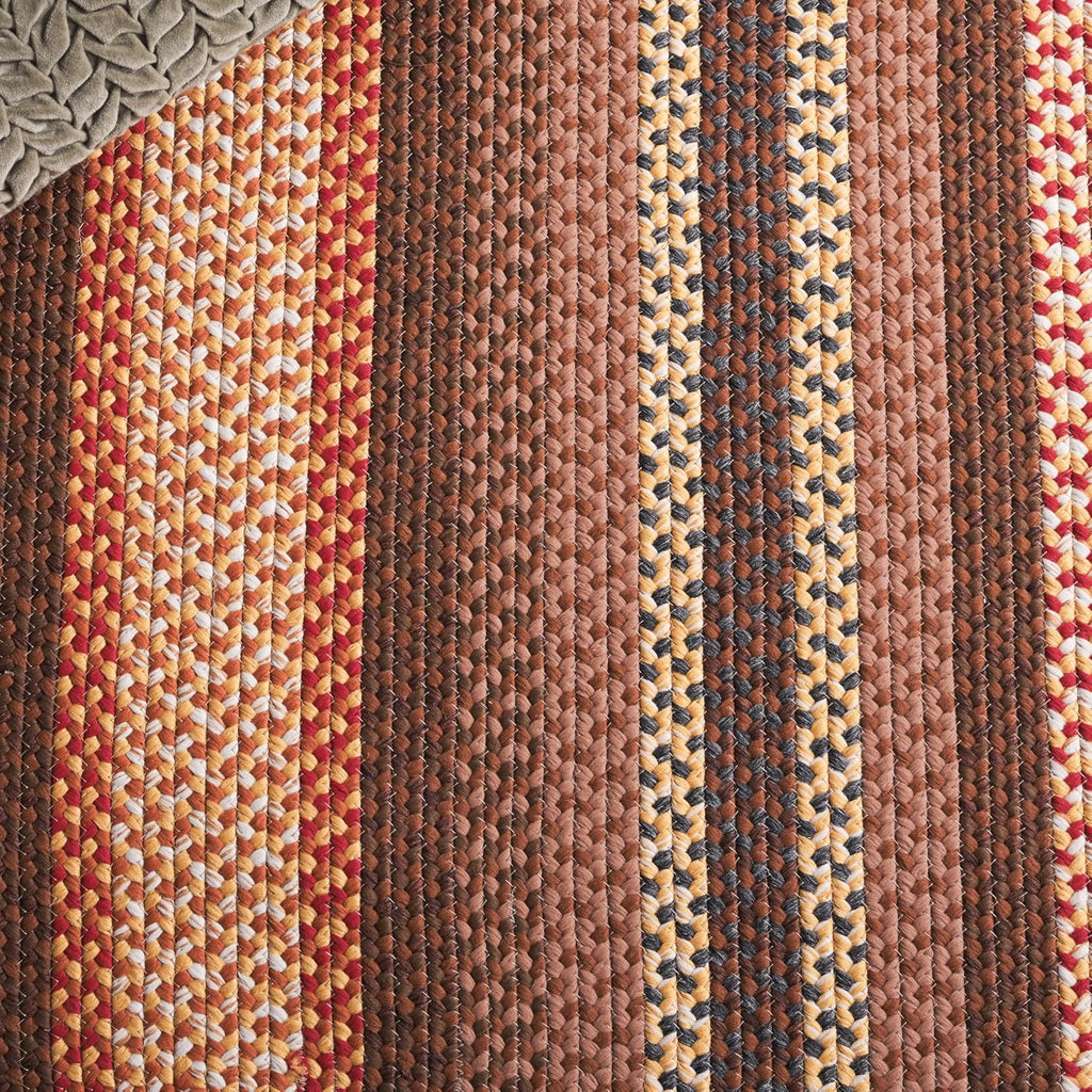 Braided Indoor/Outdoor Oval Rug, Brown & Light Brown BRD313T