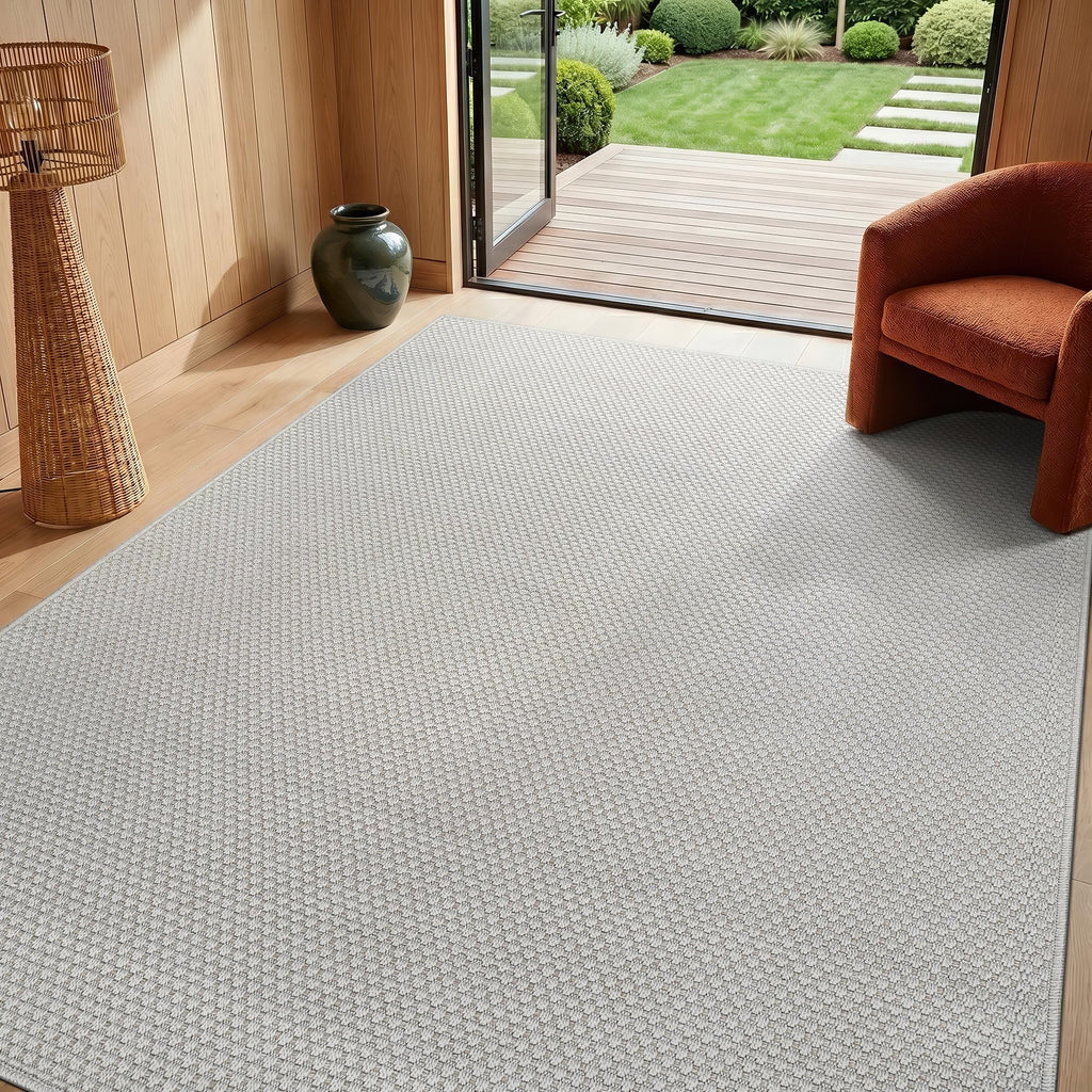 Easy Jute Area Rug Off-White Indoor Outdoor Rugs