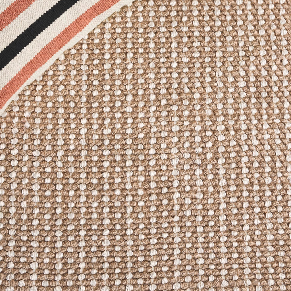 Natural Fiber Collection Area Rug - 8' Square, Ivory & Beige, Handmade Jute, Ideal for High Traffic Areas (NF449A)