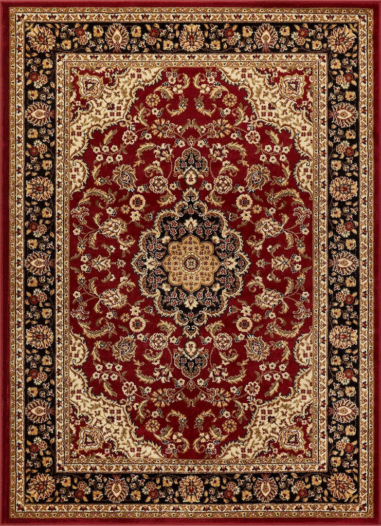 Barclay Medallion Kashan Red Traditional Area Rug (5'3" x 7'3")