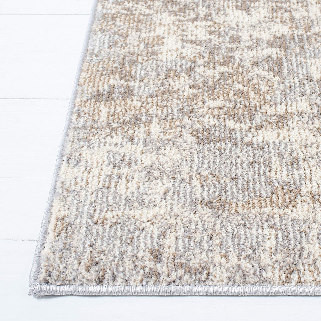 Madison X-Large Area Rug - 12' x 15', Grey & Beige, Modern Abstract Design, Non-Shedding & Easy Care
