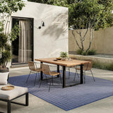 Home Horizon Indoor/Outdoor Navy 8' x 10' Area Rug - Easy Clean, Non Shedding, Bed Room, Living Room
