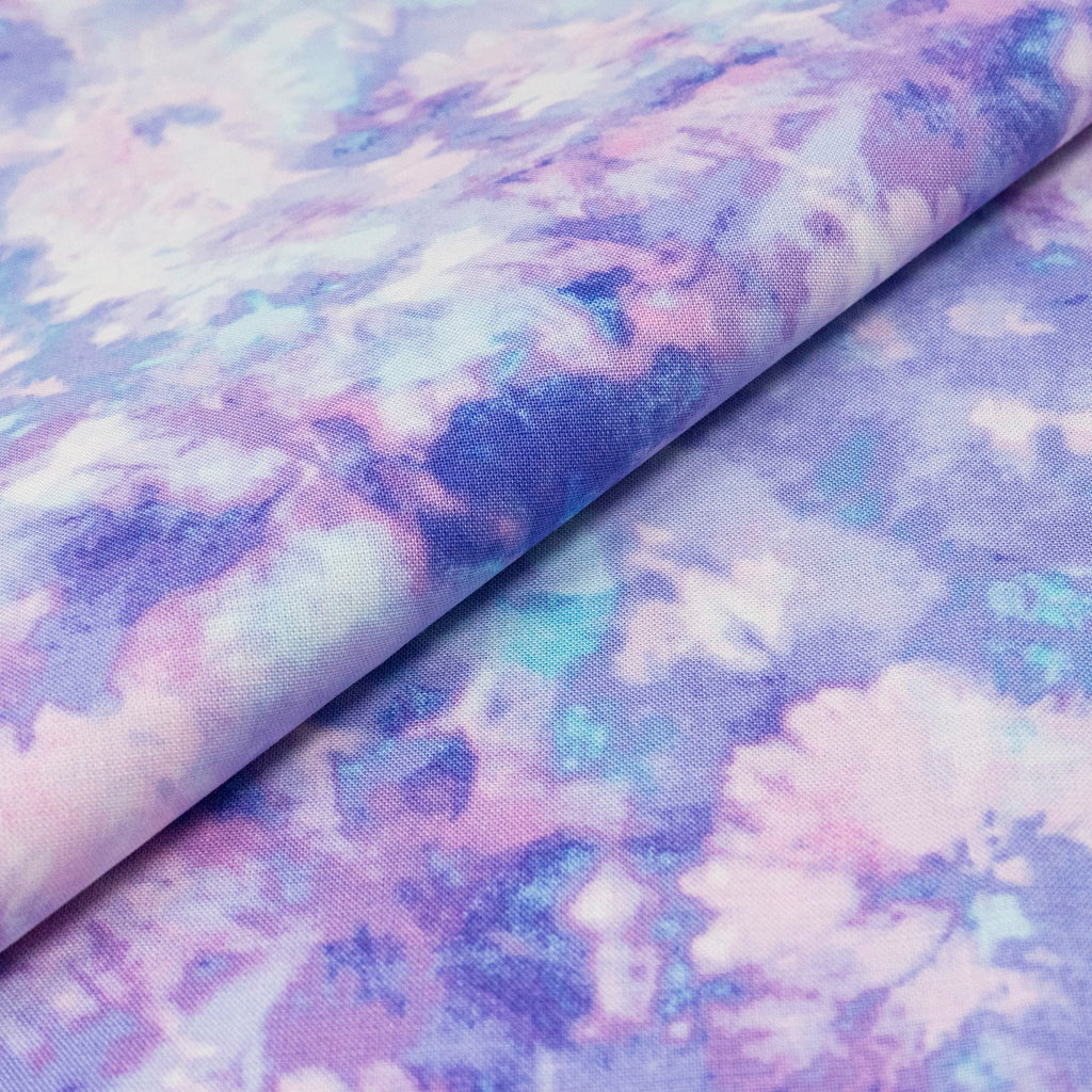 Fabrics, 100% Cotton Print, 44 Inch Wide, Quilt and Craft Fabric for Sewing, Purple Pink Blender, Cut by the Yard