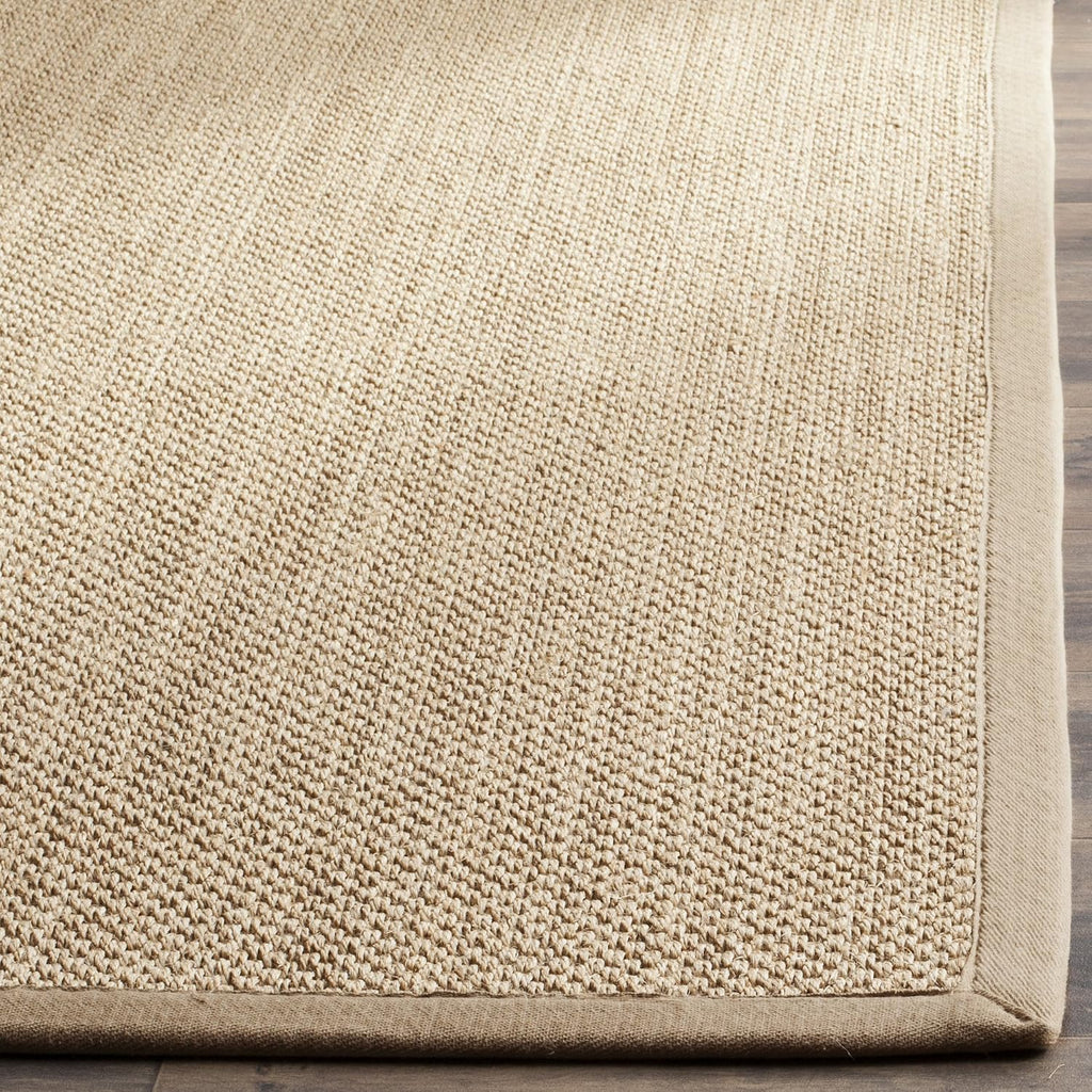Area Rug 3x5 - Natural Fiber Collection - Maize & Linen Color, Sisal, Woven Design with Border (NF141B)