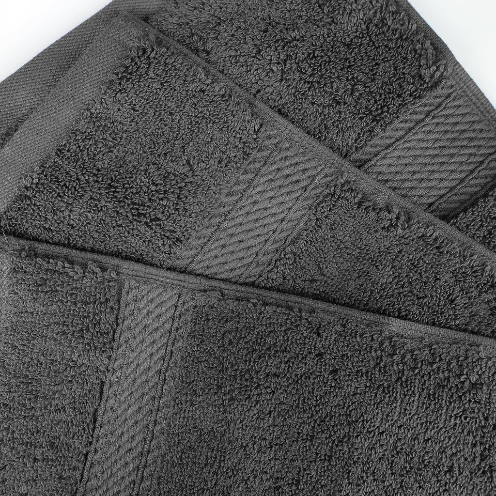 BNM Madeline Egyptian Cotton Heavyweight Towels, Ideal for Shower, Spa, Hotel, 800 GSM, Face/Washcloths, Hand Towels