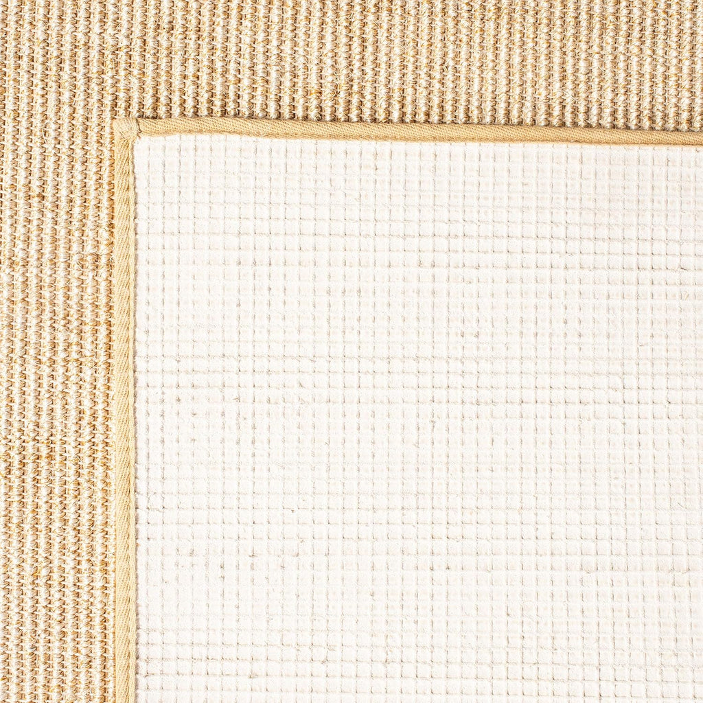 X Area Rug - 9' x 13', Beige & Ivory, Sisal & Jute, Farmhouse Style