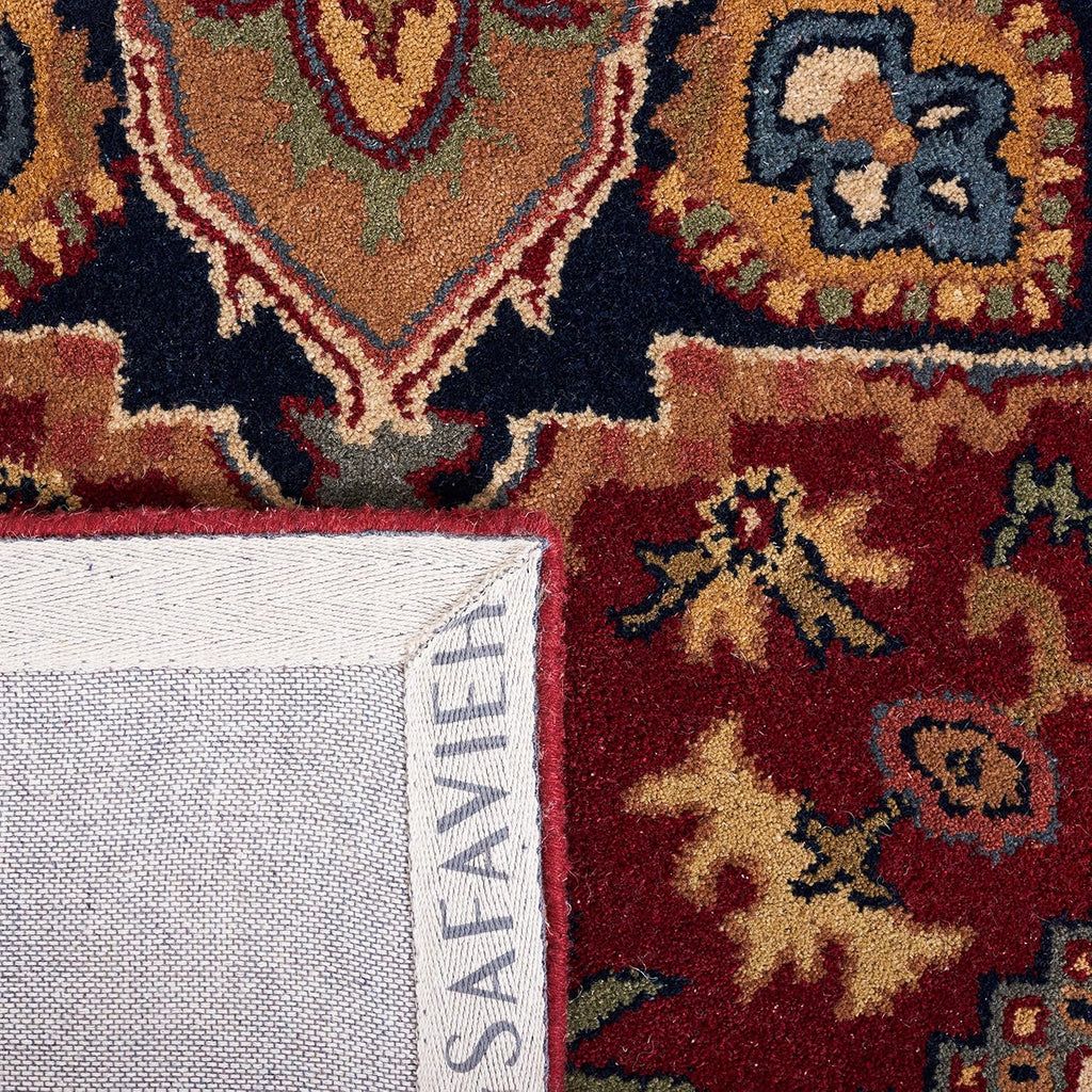 Area Rug 9x12 - Heritage - Large - Red, Handmade Wool, Traditional Oriental Medallion Design