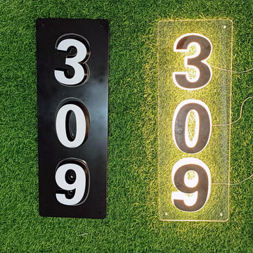 Custom Backlit House Numbers Lumineuse House Number Lighted LED Address Number Sign Light Up Home Number Easy Install