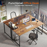 47 X 24 Inch Computer Desk with Deeper Desktop, Gaming Office Writing Work Desk, Study, Bedroom, Work from Home