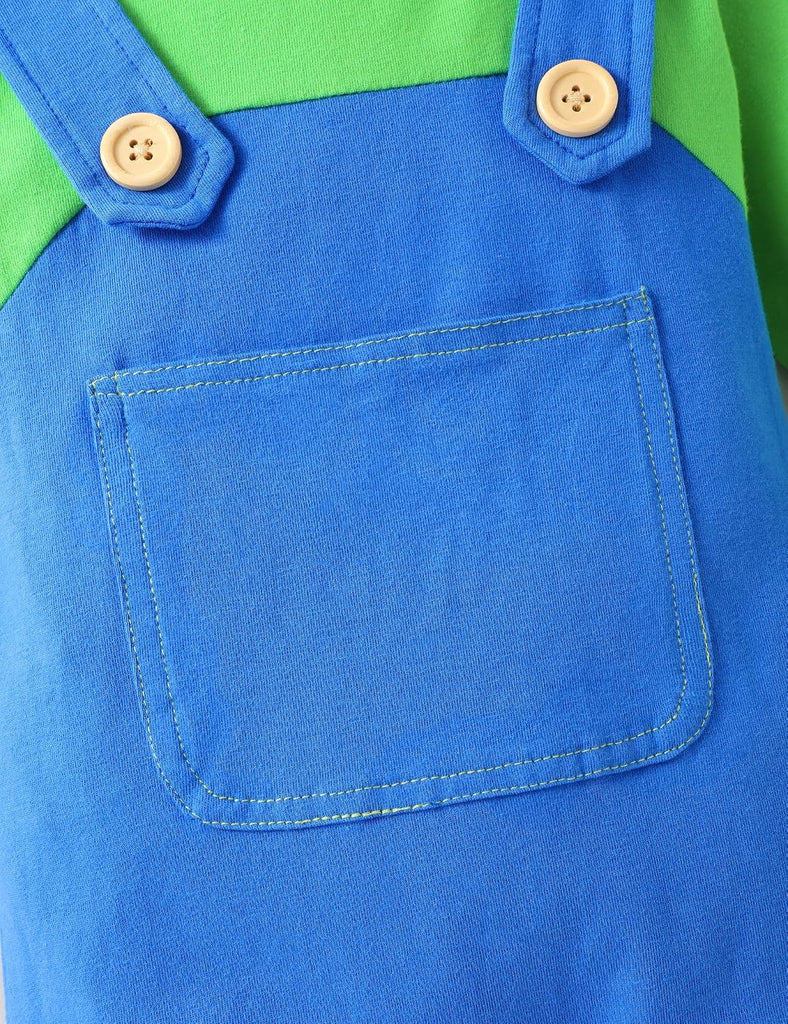 Baby Clothes Classic Overalls-Style Mock 2 Piece Jumpsuit Set Baby Outfit