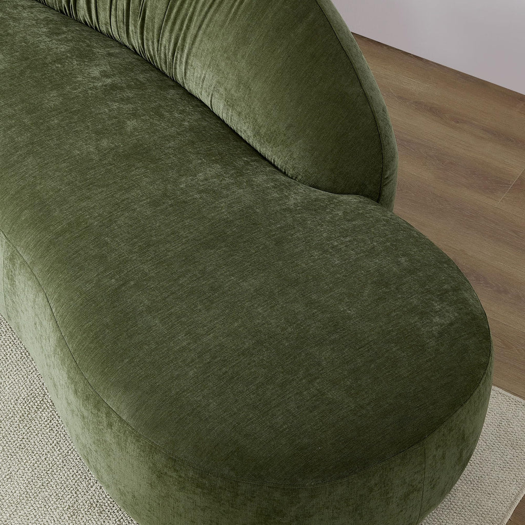 146" Oversized Upholstered Sectional Sofa with Right Chaise, Mid-Century Style 6-Seater Polyester Comfy Couch with