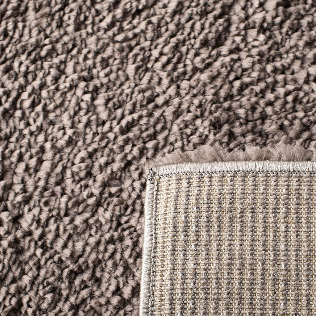 August Shag Area Rug - 10' x 14', Taupe, Solid Design, Non-Shedding & Easy Care, 1.2-inch Thick