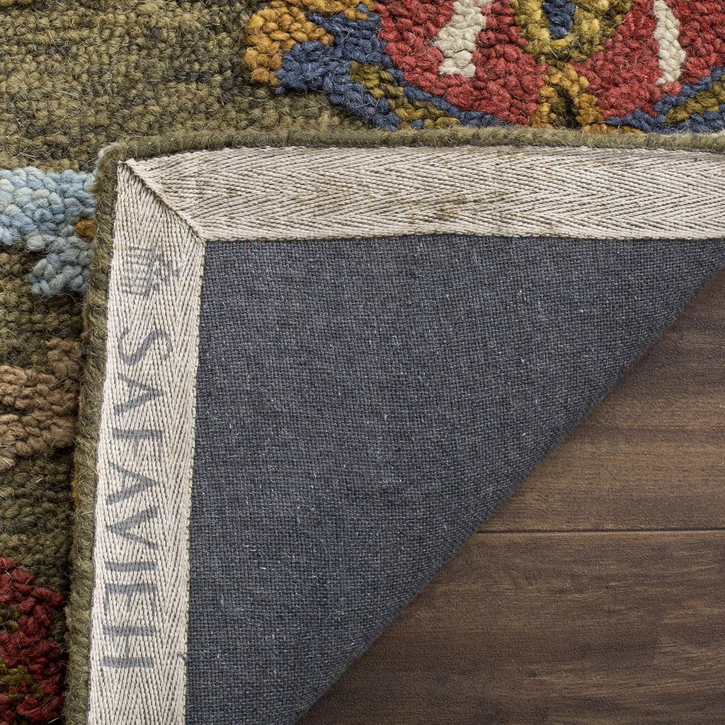 Blossom 10' x 14' Green/Multi Handmade Premium Wool Area Rug