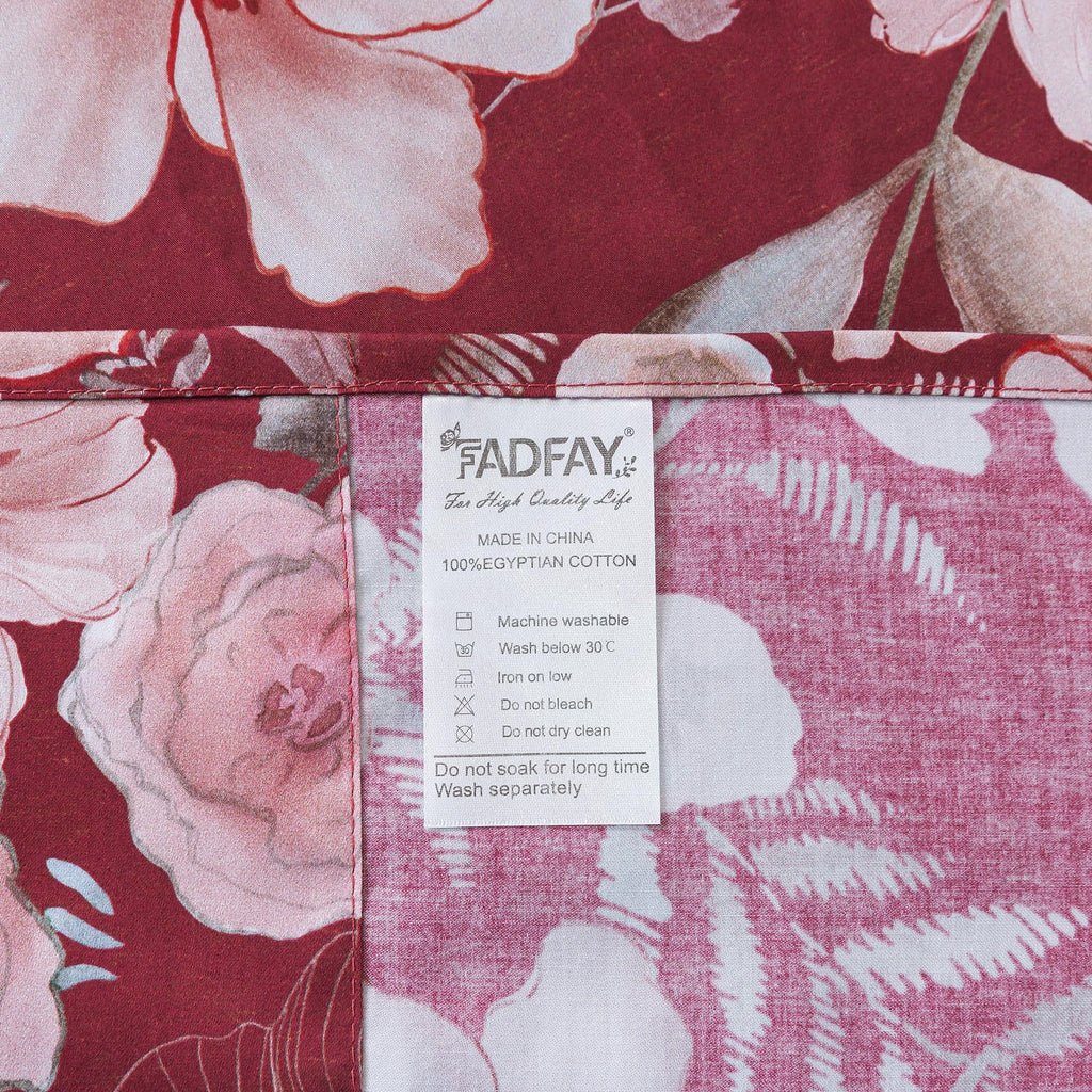 Floral Sheets Set Queen Vintage Red Floral Bedding Shabby Pink Rose Elegant Peony Sheets Farmhouse Bedding 800 Thread