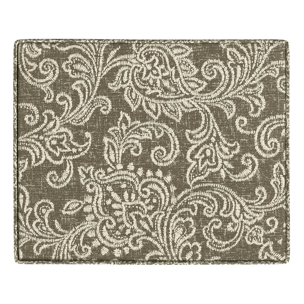 22" Dinah Collection Storage Ottoman - Brown Jacobean Print