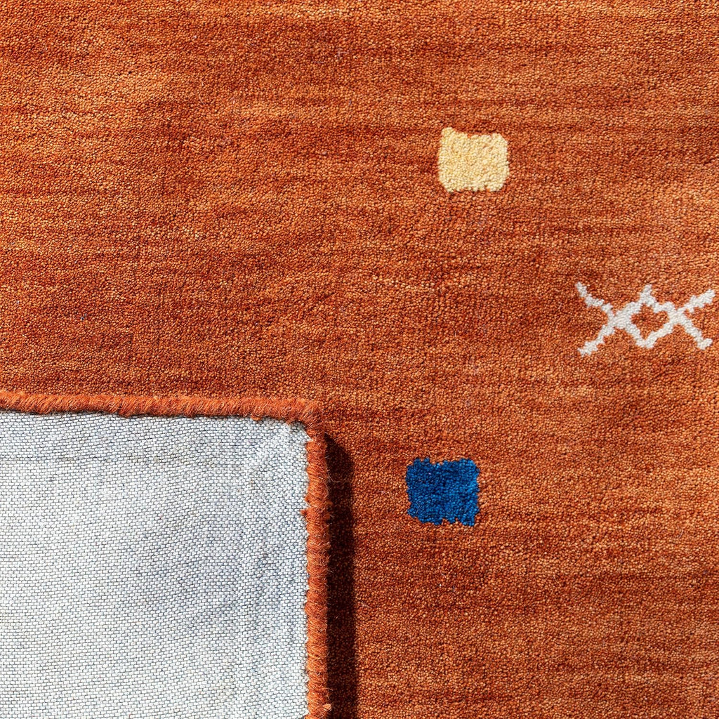 Himalaya Area Rug - 9' x 12', Rust, Handmade Boho Tribal Wool