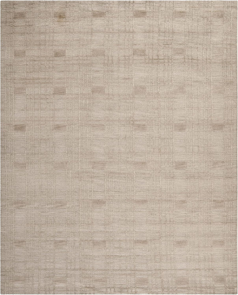 Tibetan 9' x 12' Slate Hand-Knotted Modern Premium Wool Area Rug