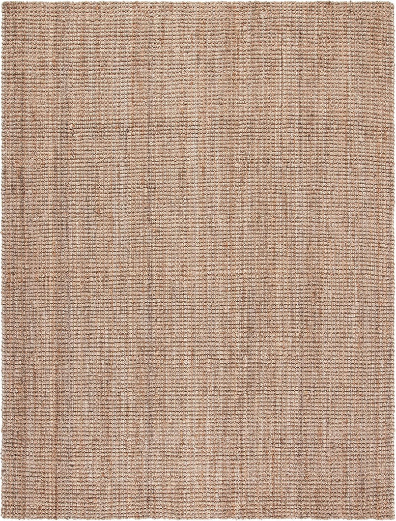 Area Rug 8x10 - Natural Fiber Collection - Large - Natural Brown, Handmade Jute & Coir, Farmhouse Style, Chunky