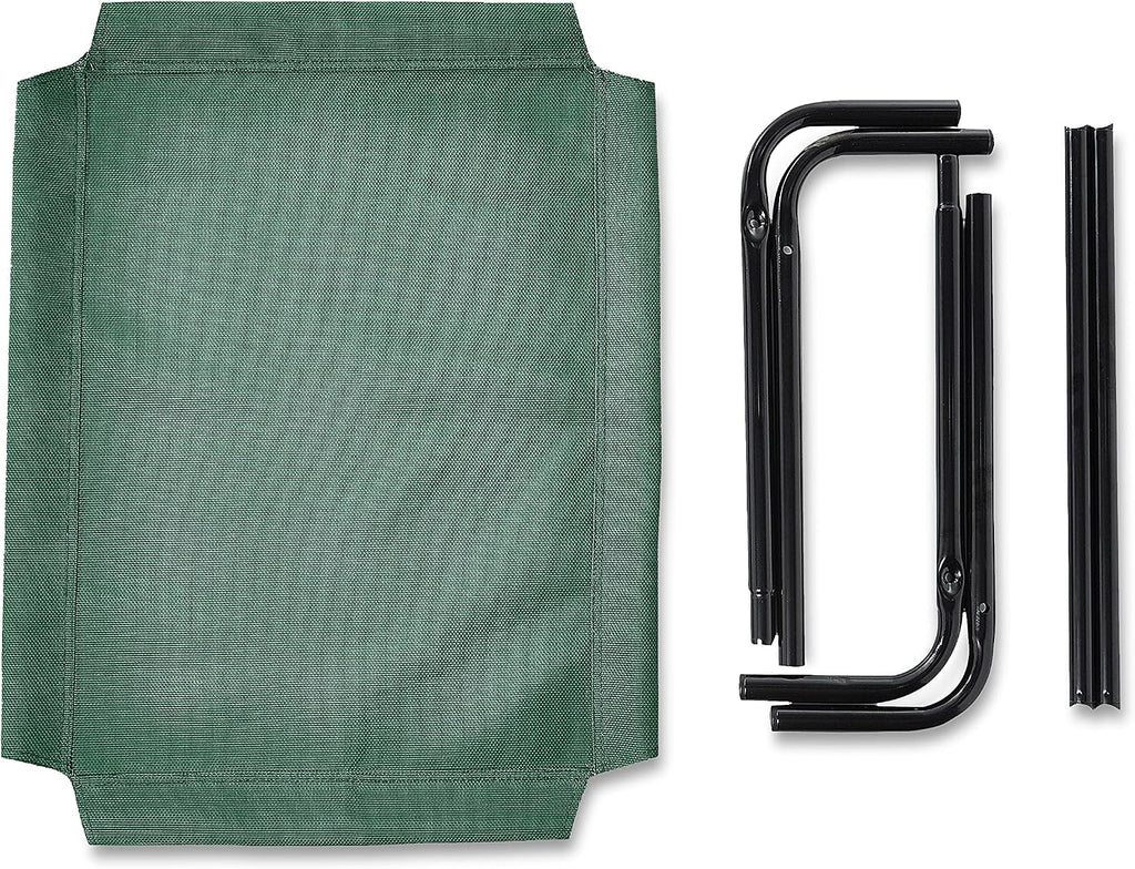 Cooling Breathable Elevated Dog Bed with Metal Frame for Small Dogs, Green