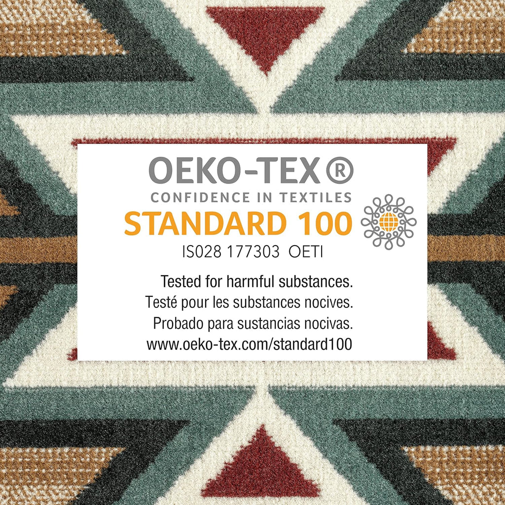 Dynamix Premium Sagrada Southwestern Geometric Area Rug Beige/Green, 5'2"x7'4"
